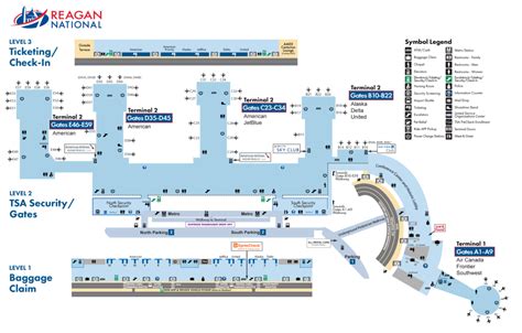 Ronald Reagan Washington National Airport [DCA] Terminal Guide