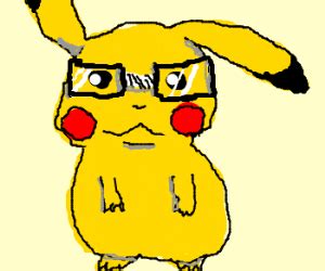 Pikachu With Glasses Svg