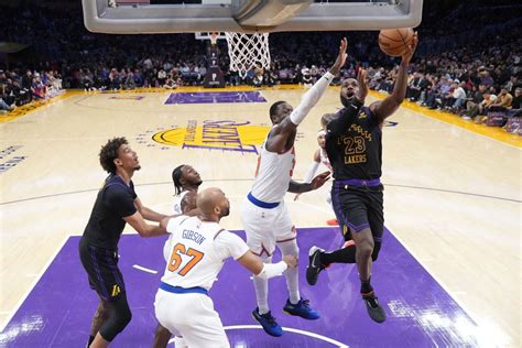 Lakers vs. Knicks: LA unveils In-Season Tournament Championship banner ...