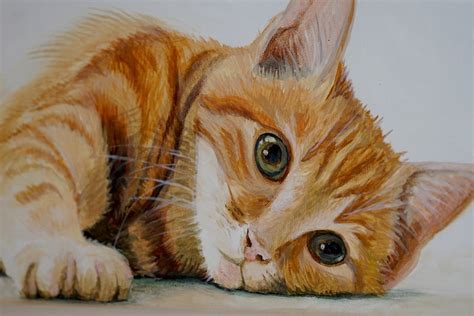 Free illustration: Cat, Sweet, Painting, Image - Free Image on Pixabay - 781252