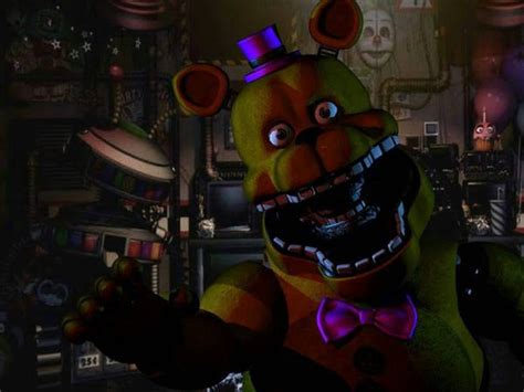 Fredbear Jumpscare in UCN by GamerulFredbear on DeviantArt