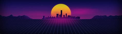 🔥 Download Synthwave Dual Screen Wallpaper By Prostyle43 by @jeremyf75 | Dual Monitor Retro ...