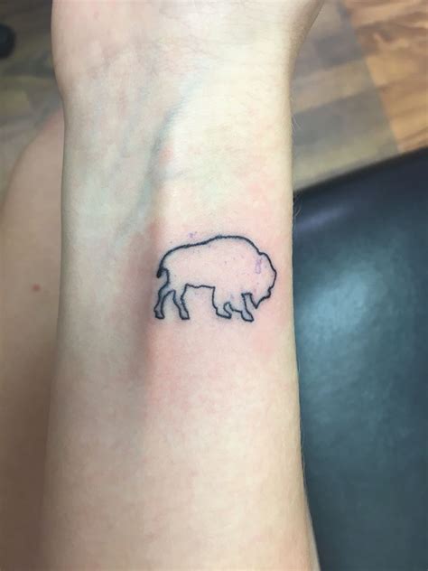 Buffalo Tattoo … | Bison tattoo, Western tattoos, Buffalo tattoo