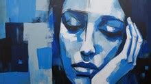 Sad Woman Painting Art Print Free Stock Photo - Public Domain Pictures