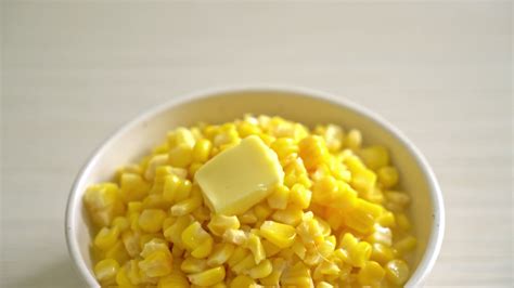 Buttered corn or Sweet corn with butter 3405294 Stock Video at Vecteezy