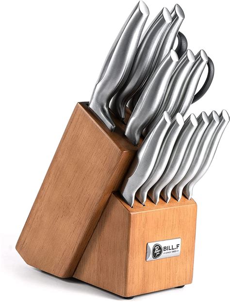 16 Pieces Stainless Steel Knife Block Set