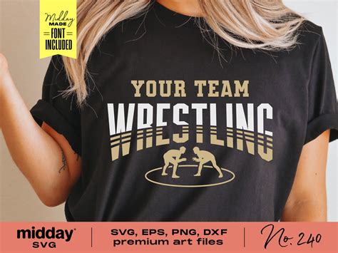 Wrestling Team Template Svg Png Dxf Eps Ai Team Shirts - Etsy