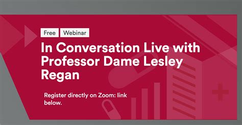 In Conversation Live with Professor Dame Lesley Regan - MEDizzy Journal