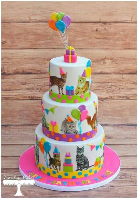 . Kitten Cake, Kitten Party, Cat Party, Birthday Cake For Cat, Kitten ...