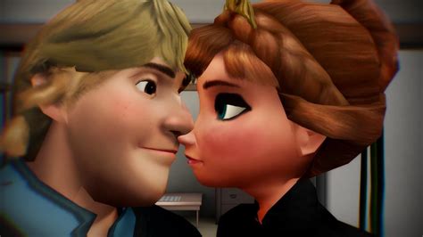 MMD - [Frozen] Surprise Kiss | Anna & Kristoff (60 fps) - YouTube