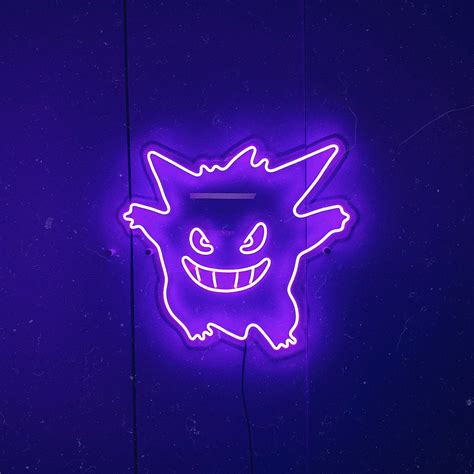 Gengar Led Neon Sign Cartoon Night Light For Kids Room. | Etsy