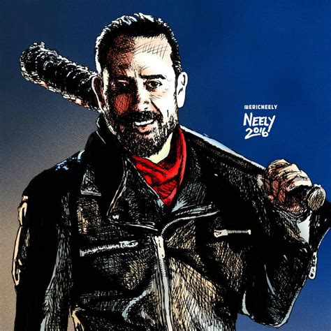 negan from the walking dead by mightyneely on DeviantArt