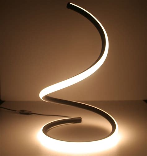 Spiral LED Table Lamp | Minimalist lighting design, Led desk lamp ...