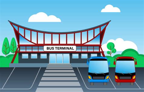 Bus Station Illustrations, Royalty-Free Vector Graphics & Clip Art - iStock