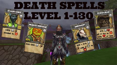 Wizard101: All Death Spells Level 1-130 (2020) - YouTube