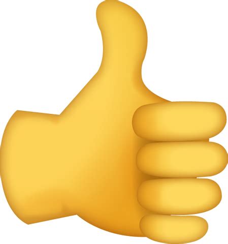 Thumbs Up Emoji [Free Download IOS Emojis] | Emoji Island