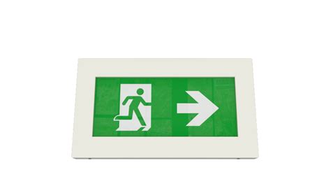 UK made Thin LED Emergency Exit Sign - Emergency Lighting
