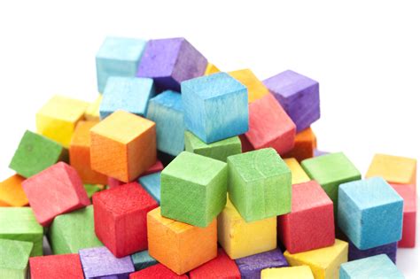 Free Stock Photo 11969 Jumbled Pile of Colorful Wooden Toy Blocks ...