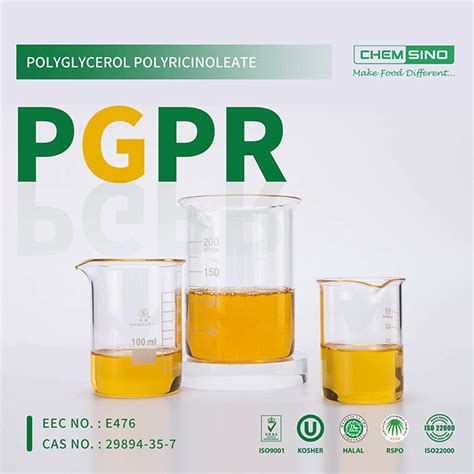 PGPR emulsifier halal丨 PGPR e476 emulsifier in food --Chemsino: Food Ingredients Manufacturer