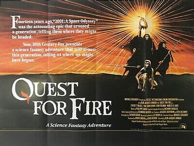 Quest for Fire Original Quad Film Poster 1981 Everett McGill Jean-Jacques Annaud | eBay