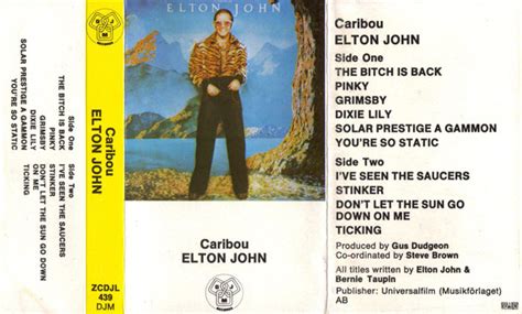 Elton John - Caribou (1974, Cassette) | Discogs