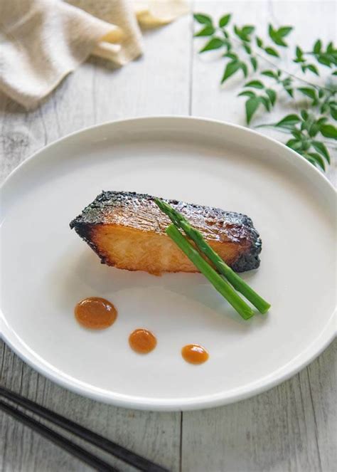 Hero shot of Hero shot of Nobu's Miso marinated Black Code made with Glacier 51 Toothfish. Cod ...