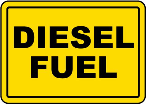 Diesel Fuel Sign - Get 10% Off Now