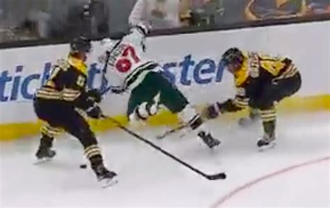 Watch: Kirill Kaprizov injured in second period vs. Bruins - Bring Me ...