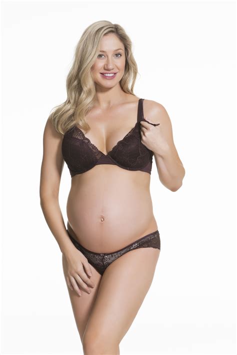 Truffles Moulded Cup Plunge Lace Bra | Cake Maternity