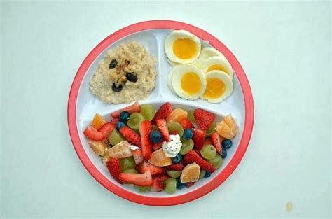 Healthy portioned breakfast | Healthy meals for kids, Healthy plate, Healthy breakfast