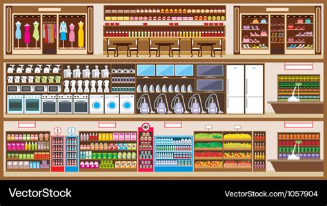 Shopping center Royalty Free Vector Image - VectorStock