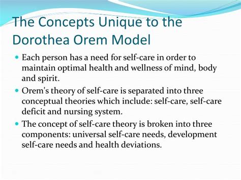 PPT - Dorothea Orem’s Theory of Self Care PowerPoint Presentation - ID:4372421