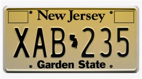 New Jersey License Plate, HD Png Download - kindpng