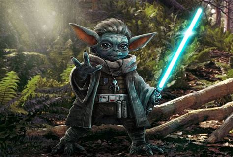 Jedi master Grogu by milkmindart | Star wars characters pictures, Star wars artwork, Star wars art