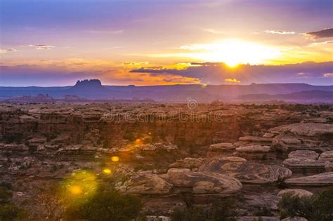 Sunrise in Needles District Stock Photo - Image of canyonlands, cliffs ...