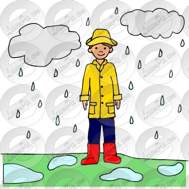 Rainy Picture for Classroom / Therapy Use - Great Rainy Clipart