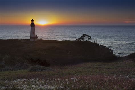 Lighthouse Sunset Royalty Free Photo