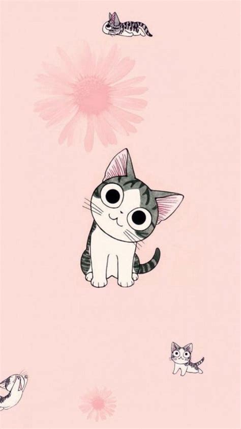 Cute Cartoon Cat Wallpapers - Top Free Cute Cartoon Cat Backgrounds - WallpaperAccess