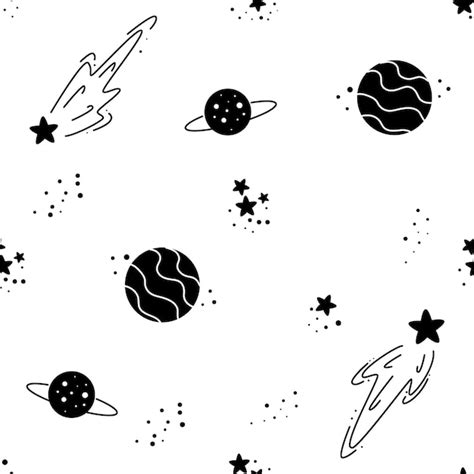 Black And White Space Wallpaper