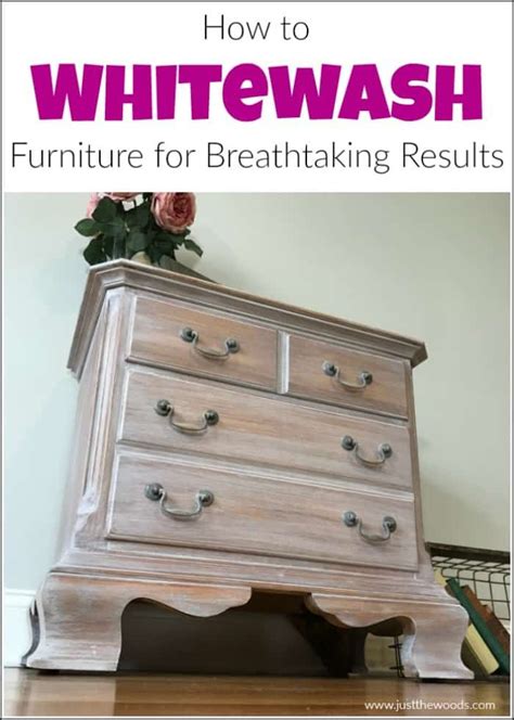 How to Whitewash Wood Furniture for Breathtaking Results | White wash ...