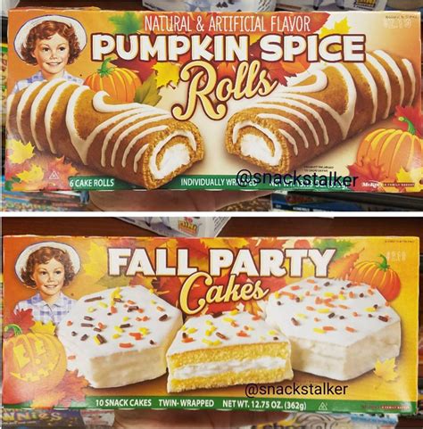 Little Debbie Fall Treats 2017 ..Pumpkin Spice Rolls and Fall Party ...