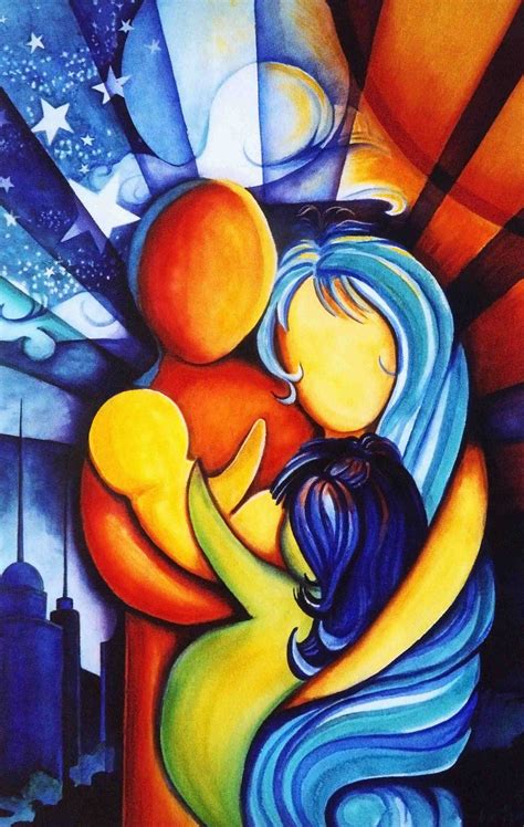 Mother And Child Painting Abstract at PaintingValley.com | Explore collection of Mother And ...