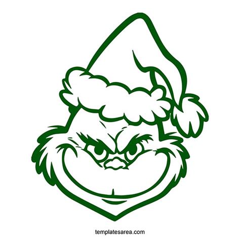 Grinch Face SVG Image for Your Christmas Projects