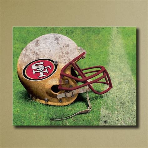 San Francisco 49ers Canvas Wall Art Grunge by SportsCorner on Etsy