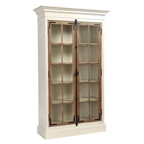 Salerno Glass Door Storage Cabinet | Glass cabinet doors, Decorative ...