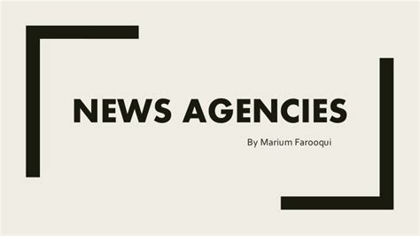 News agencies