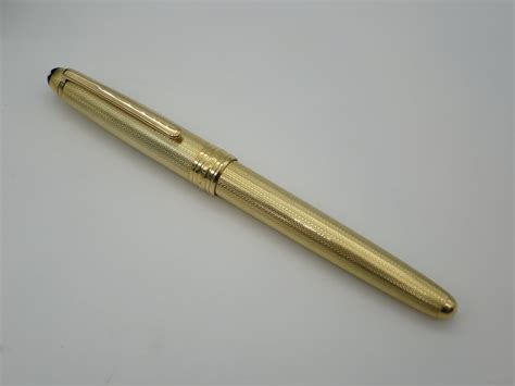 Rare Boxed Mont Blanc Meisterstuck Solitaire 164 Fountain Pen in Gold – Grand Vision Pens