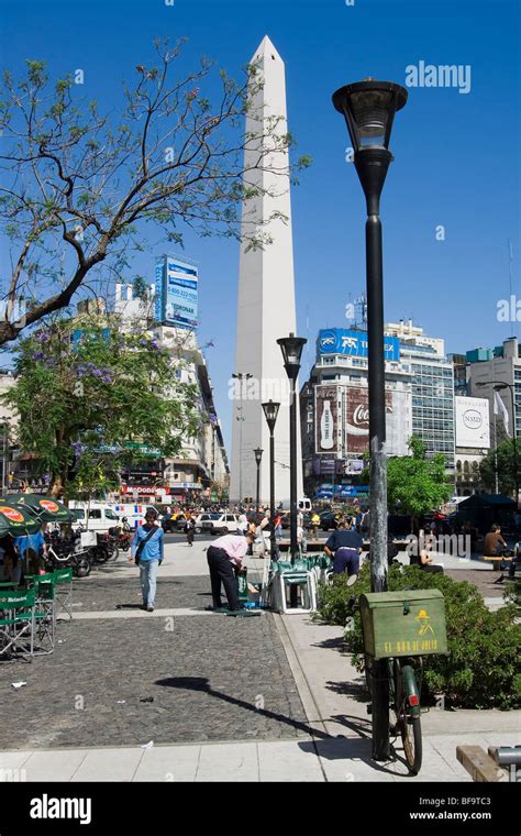 El Obelisco, The Obelisk, Avenida 9 de Julio, Buenos Aires, Argentina ...