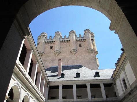 Segovia Castle Interior Architecture And Columns In Spain Photograph by ...