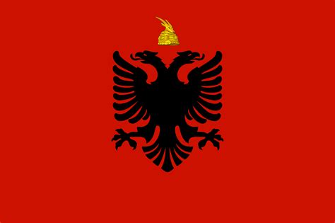 Flag of King Zog's Albania (Albanian Kingdom)